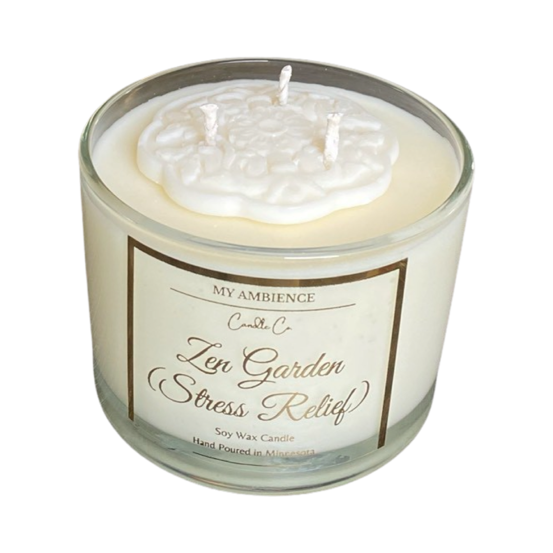 ZEN GARDEN 16oz (STRESS RELIEF)" (SMELLS LIKE A GARDEN OF EUCALYPTUS, ORANGE, MINT AND LAVENDER)